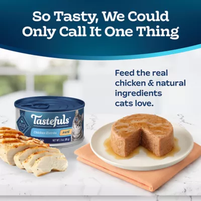 Product Blue Buffalo Tastefuls Wet Cat Food Pate - Natural, Chicken