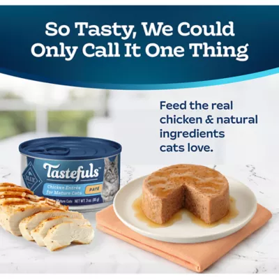 Product Blue Buffalo Tastefuls Senior Wet Cat Food Pate  - Natural, Chicken