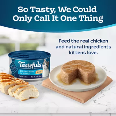 Product Blue Buffalo Tastefuls Kitten Wet Cat Food Pate - Natural, Chicken