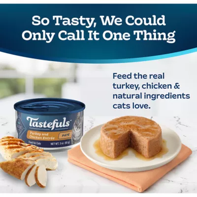 Product Blue Buffalo Tastefuls Wet Cat Food Pate - Natural, Turkey & Chicken