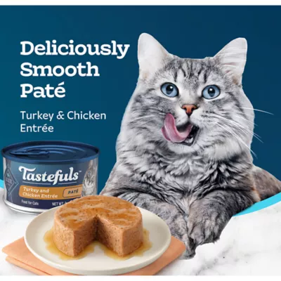 Product Blue Buffalo Tastefuls Wet Cat Food Pate - Natural, Turkey & Chicken