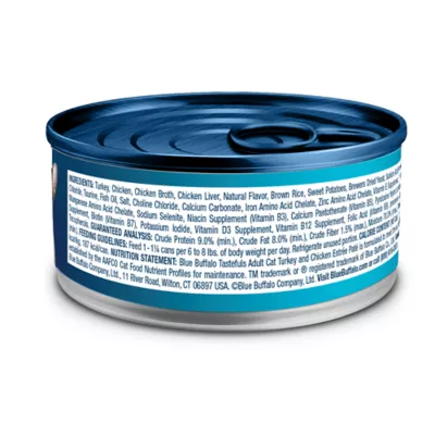Product Blue Buffalo Tastefuls Wet Cat Food Pate - Natural, Turkey & Chicken