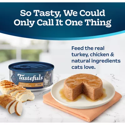 Product Blue Buffalo Tastefuls Wet Cat Food Pate - Natural, Turkey & Chicken