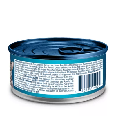 Product Blue Buffalo Tastefuls Wet Cat Food Pate - Natural, Oceanfish & Tuna