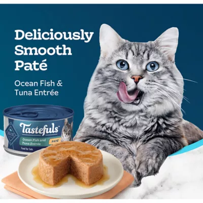 Product Blue Buffalo Tastefuls Wet Cat Food Pate - Natural, Oceanfish & Tuna