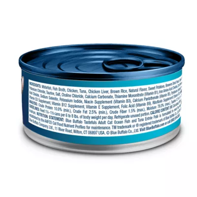 Product Blue Buffalo Tastefuls Wet Cat Food Pate - Natural, Oceanfish & Tuna