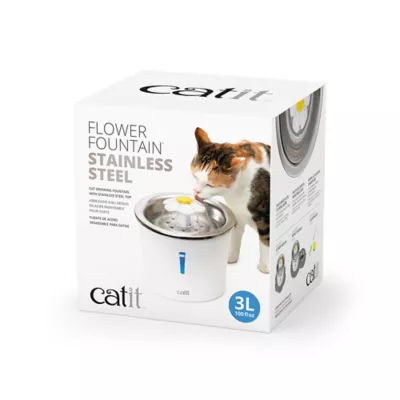 Product Catit® Flower Stainless Steel Cat Water Fountain