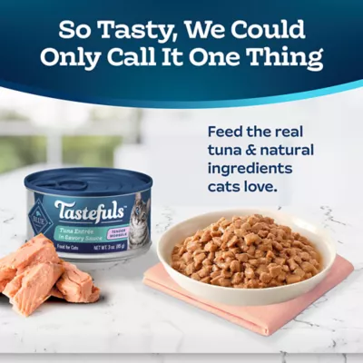 Product Blue Buffalo Tastefuls Wet Cat Food Tender Morsels - Natural, Tuna
