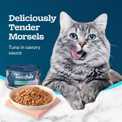 Product Blue Buffalo Tastefuls Wet Cat Food Tender Morsels - Natural, Tuna
