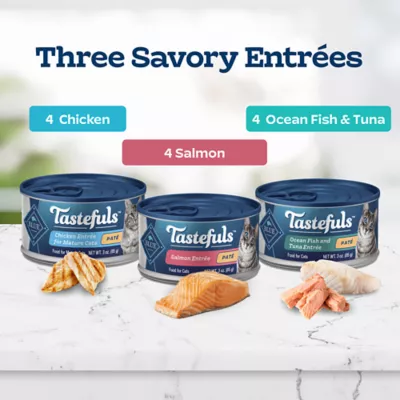 Product Blue Buffalo Tastefuls Wet Cat Food Pate Variety Pack - Natural, 12ct, 3oz