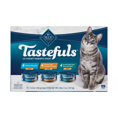 Product Blue Buffalo® Tastefuls™ Wet Cat Food Variety Pack - 12ct, Natural, Pate