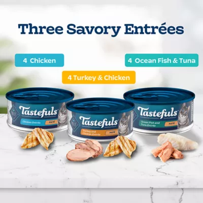 Product Blue Buffalo Tastefuls Wet Cat Food Variety Pack - 12ct, Natural, Pate