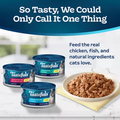 Product Blue Buffalo® Tastefuls™ Wet Cat Food Flaked Variety Pack - Natural, 12ct, 3oz