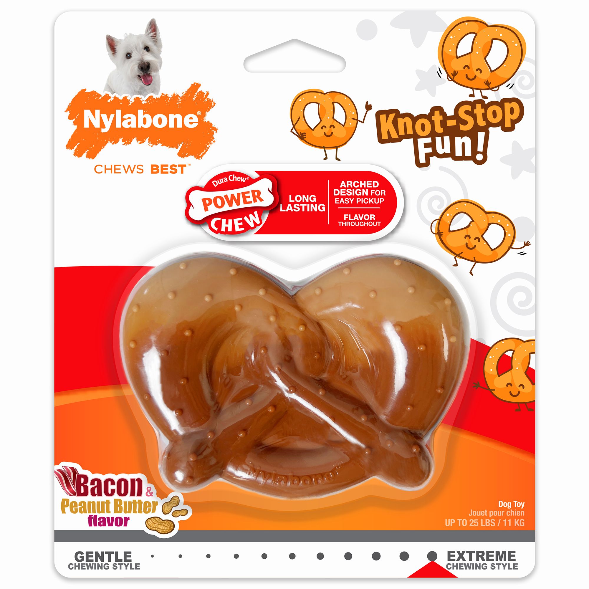 Nylabone Dura Chew Dog Bone - Peanut Butter Flavor (Regular)