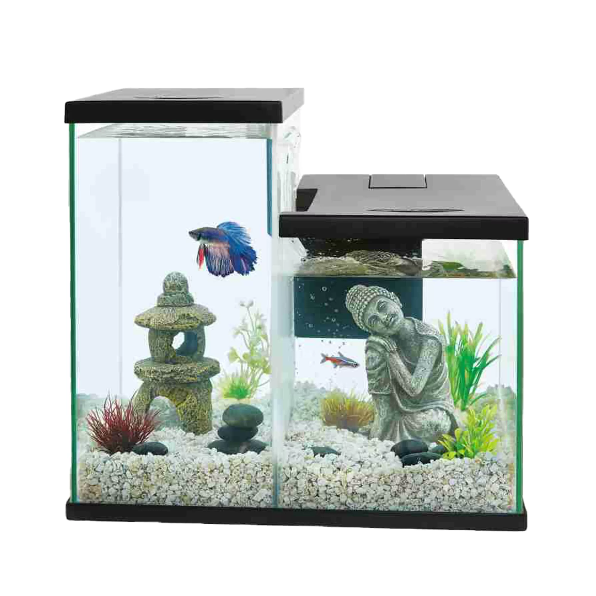 Top Fin® Betta Waterfall Dual Aquarium