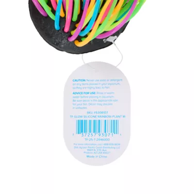 Top Fin® Silicone Rainbow Plant Aquarium Ornament - Image 4