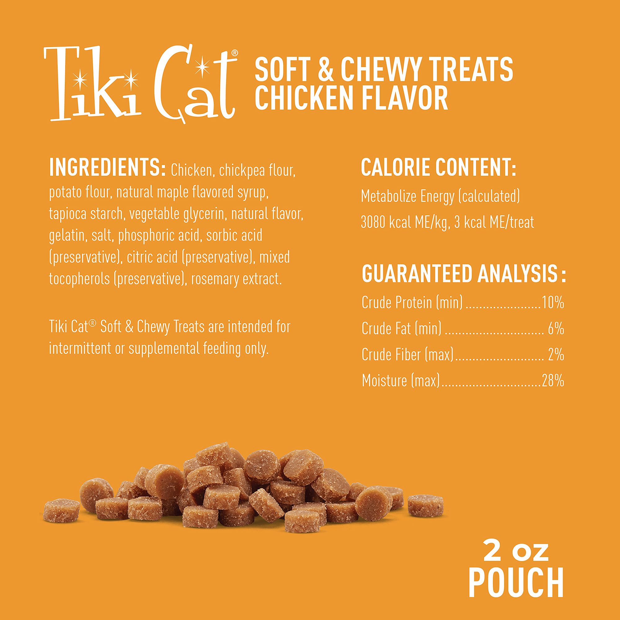 Tiki Cat Treat - Soft & Chewy, Chicken, 2 OZ - thumbnail 3