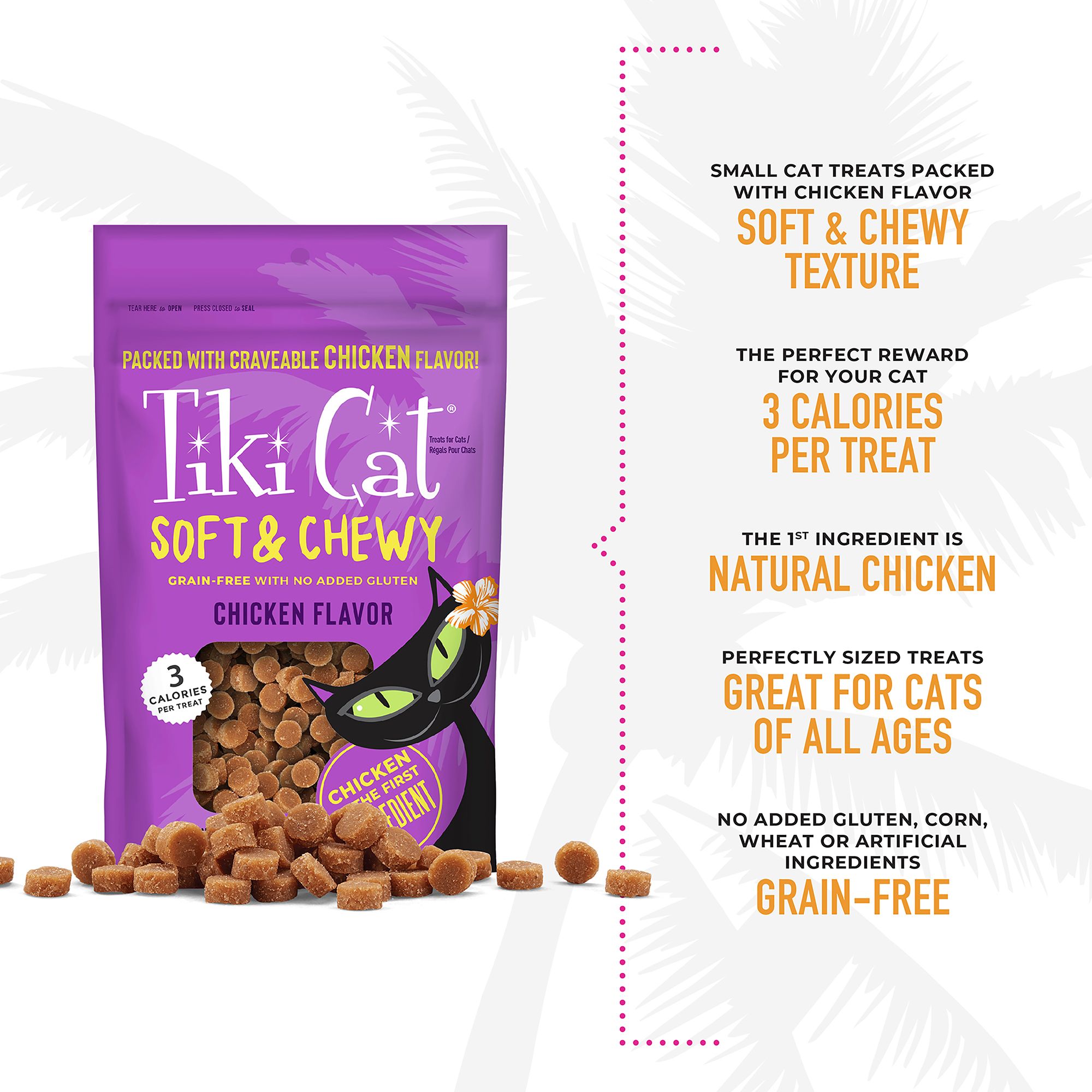 Tiki Cat Treat - Soft & Chewy, Chicken, 2 OZ - thumbnail 5