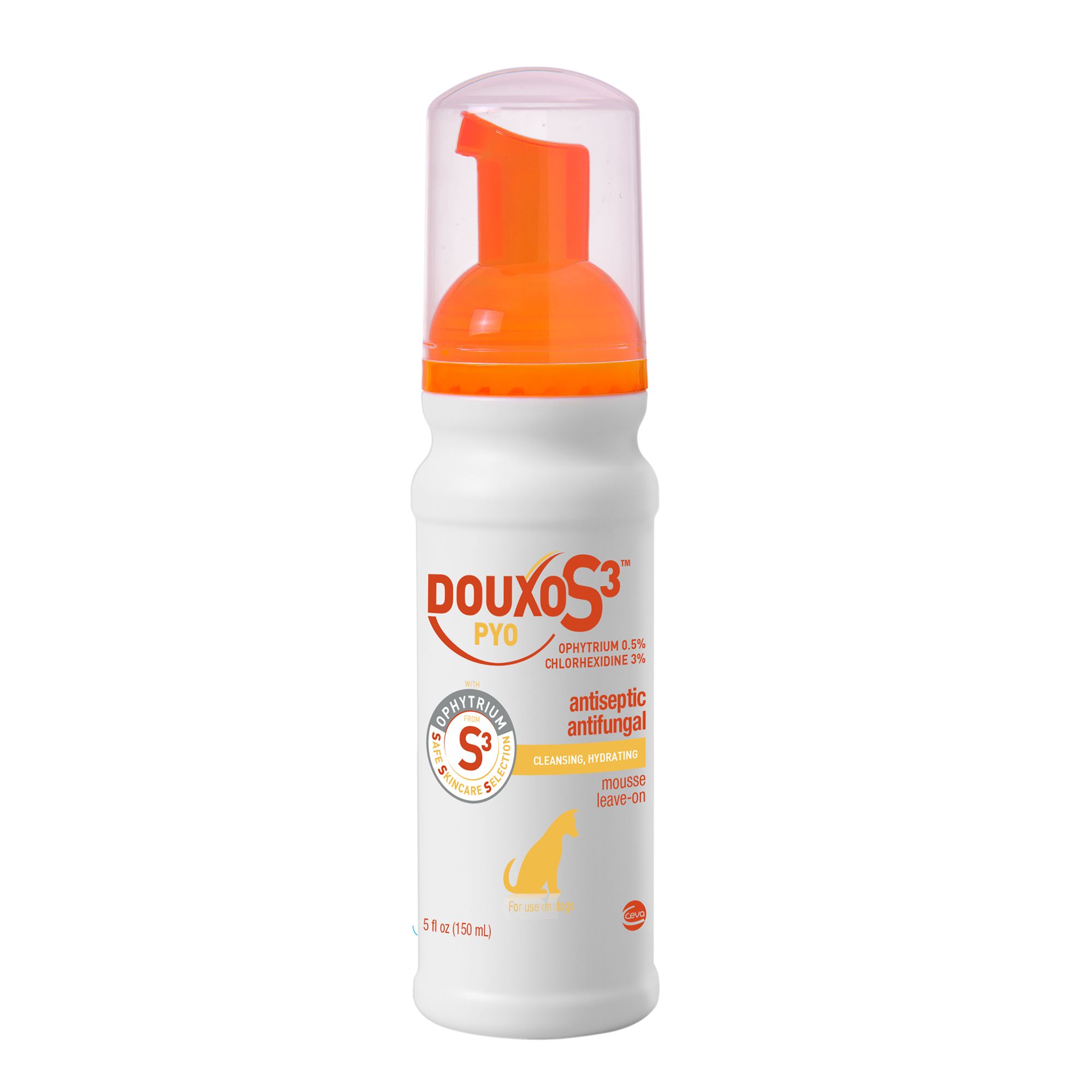 Douxo S3 Chlorhexidine Antiseptic Antifungal Leave On Cleansing Mousse 5 Fl Oz