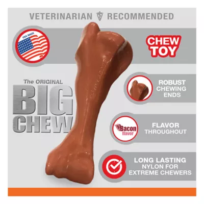 Product Nylabone® DuraChew® Power Chew The BIG CHEW Knuckle Bone Dog Toy - Big Bacon Flavor