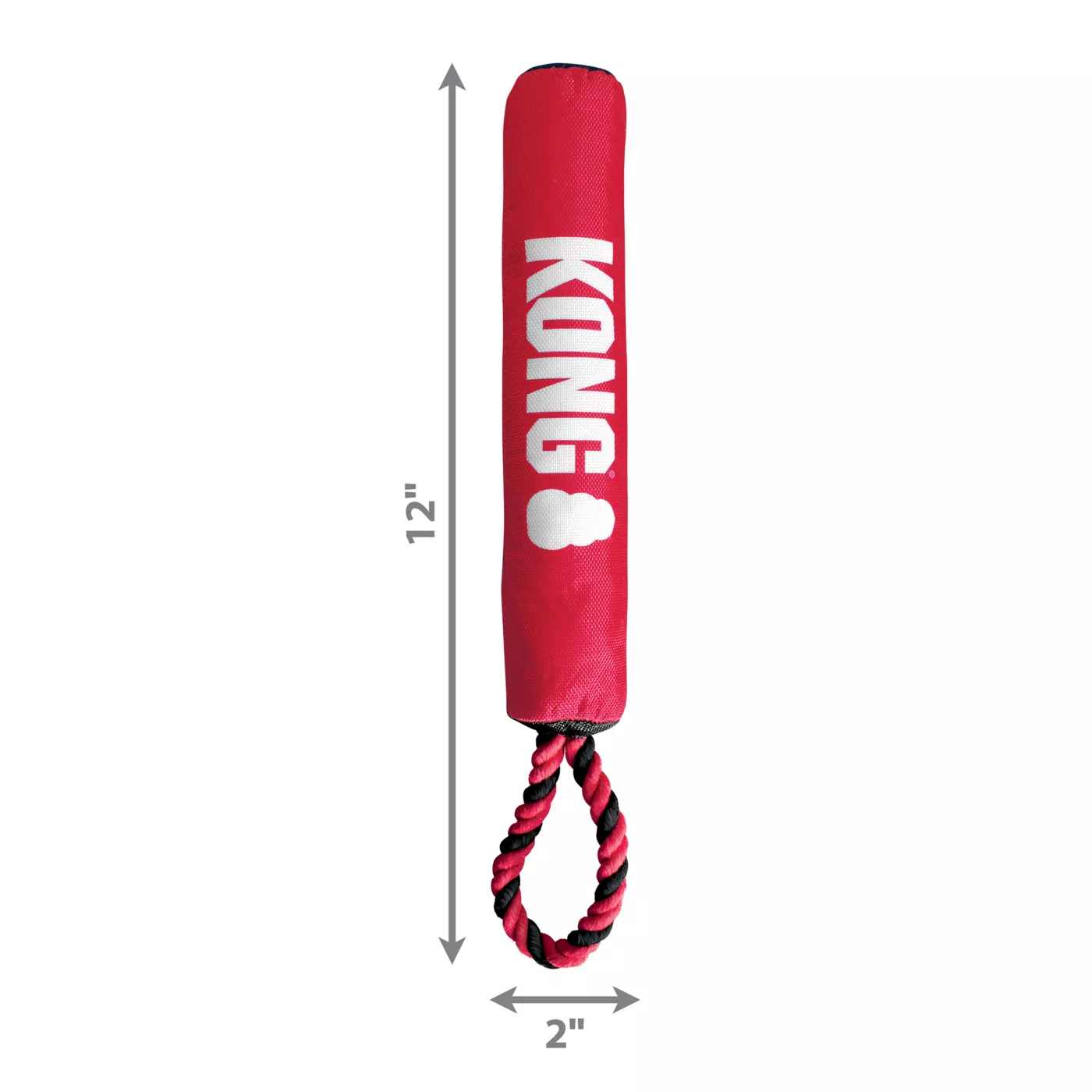 KONG Signature Stick with Rope Dog Toy Squeaker