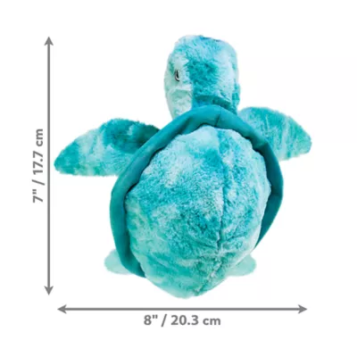 KONG® SoftSeas Turtle Plush Sqeuaker Crinkle Dog Toy - Image 3