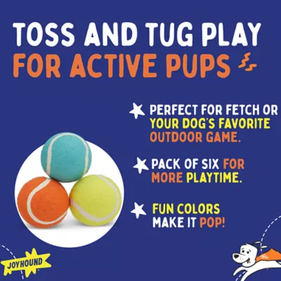 Product Joyhound® Game On Colorful Tennis Ball Dog Toy - 3 Pack