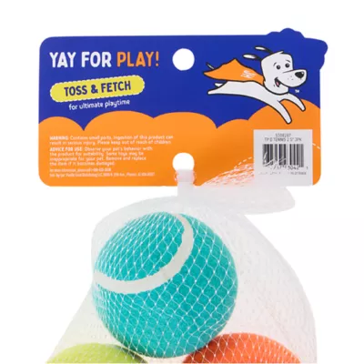 Product Joyhound® Game On Colorful Tennis Ball Dog Toy - 3 Pack