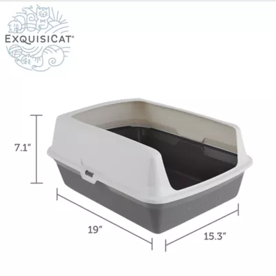 Product ExquisiCat® Plastic Rimmed Litter Box