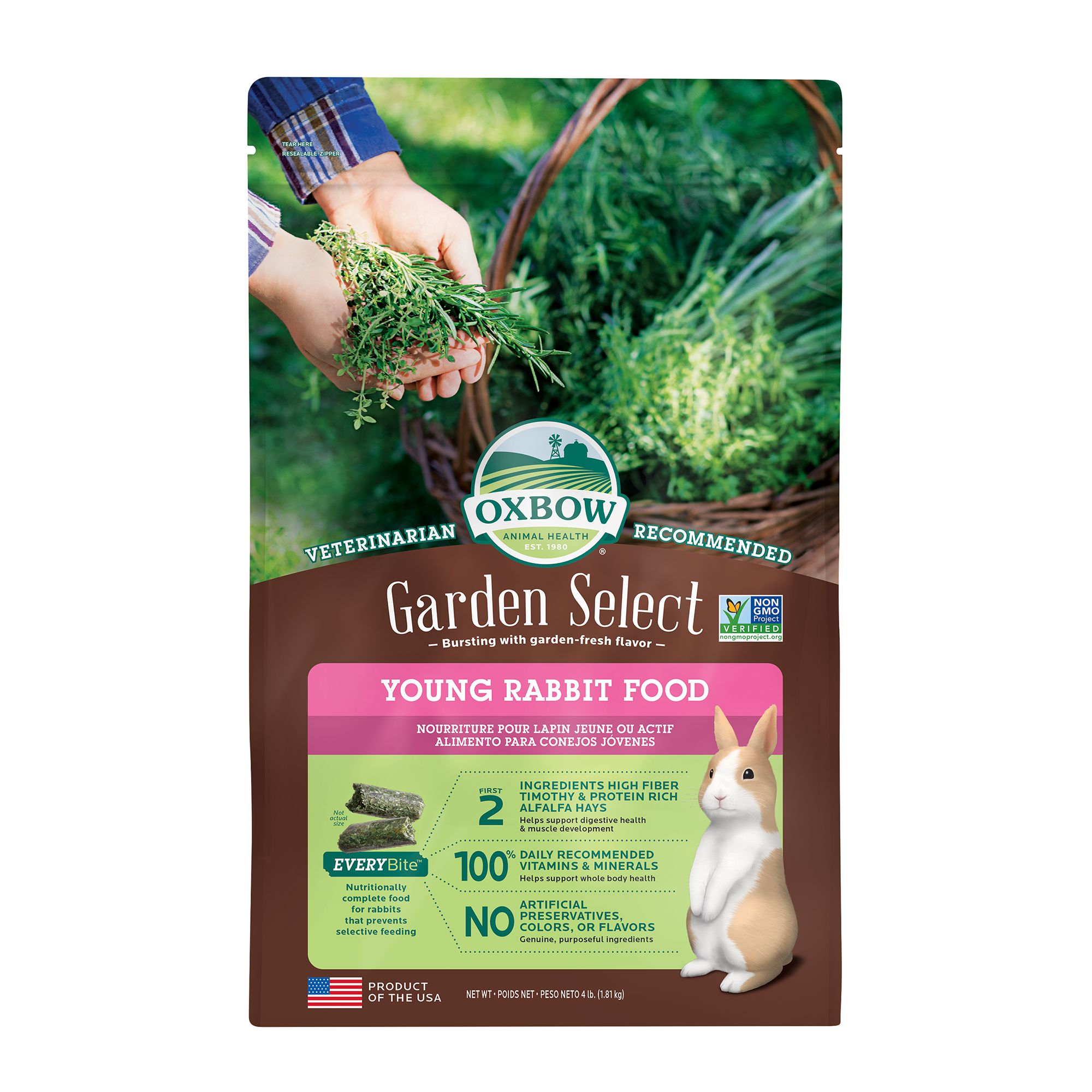 Oxbow Garden Select Young Rabbit Food 4 lbs