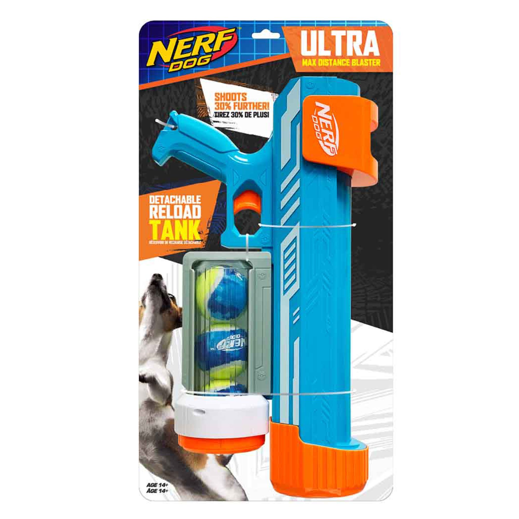 Nerf&amp;trade; Dog Ultra Max Distance Tennis Ball Blaster Dog Toy - 3 Pack