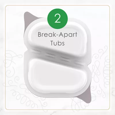 Fancy Feast Petites Wet Cat Food - Grilled Chicken Entrée with Rice in Gravy - 79.4 g Split Cup Tray - Image 6