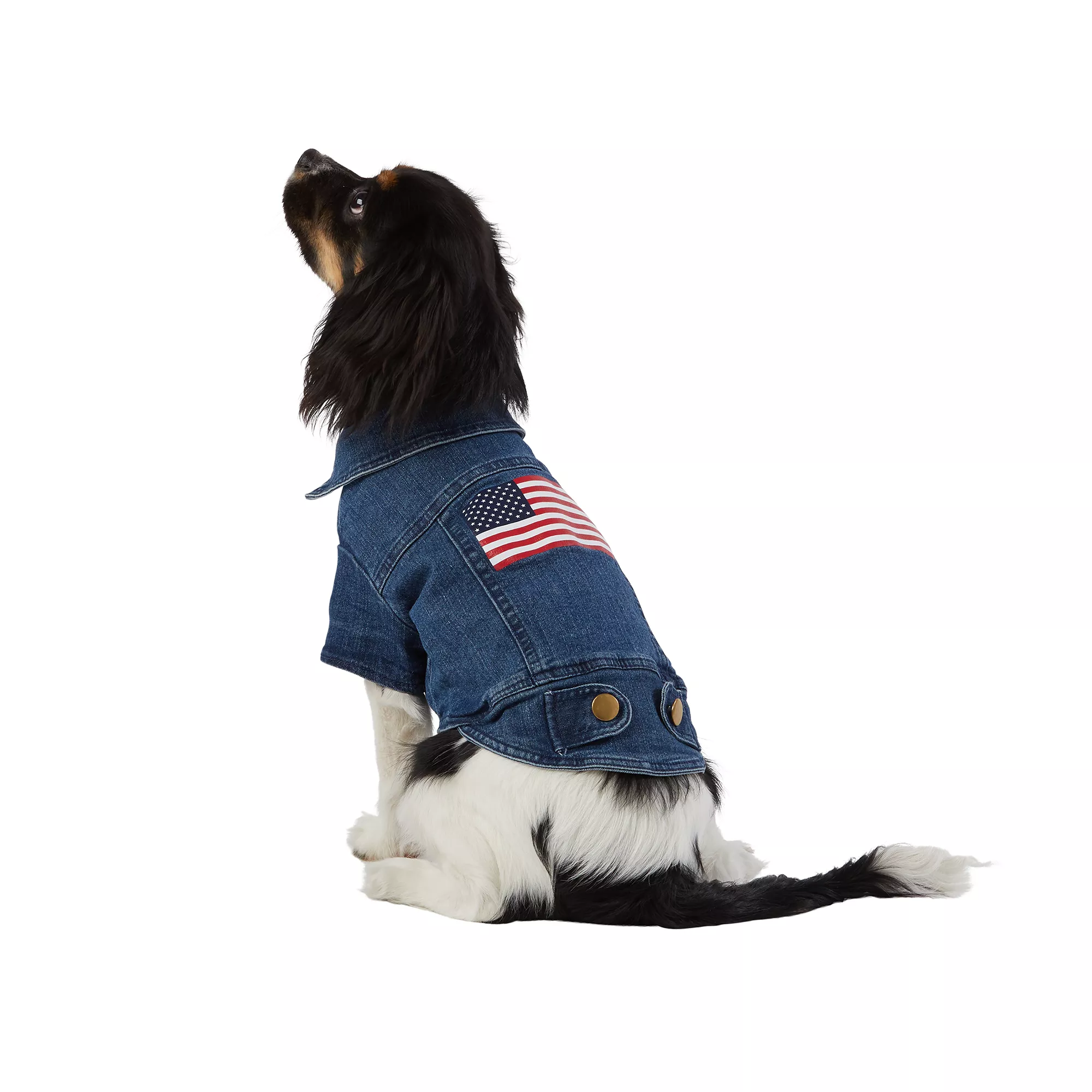 Top Paw® Americana Flag Jean Jacket
