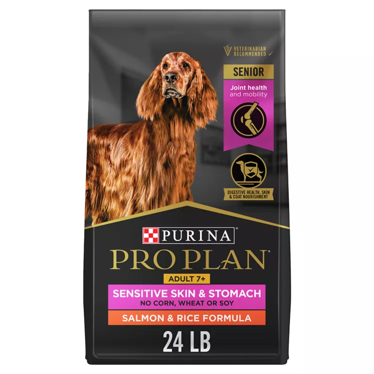 Purina Pro Plan Sensitive Skin & Stomach Senior 7+ Dry Dog Food - Salmon & Rice