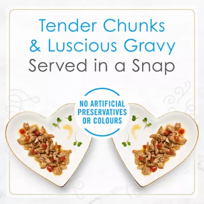 Fancy Feast Wet Cat Food Petites in Gravy, 79.4 g Split Cup Tray - Image 7