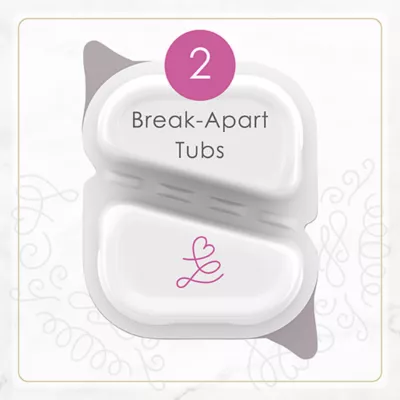 Fancy Feast Wet Cat Food Petites in Gravy, 79.4 g Split Cup Tray - Image 6