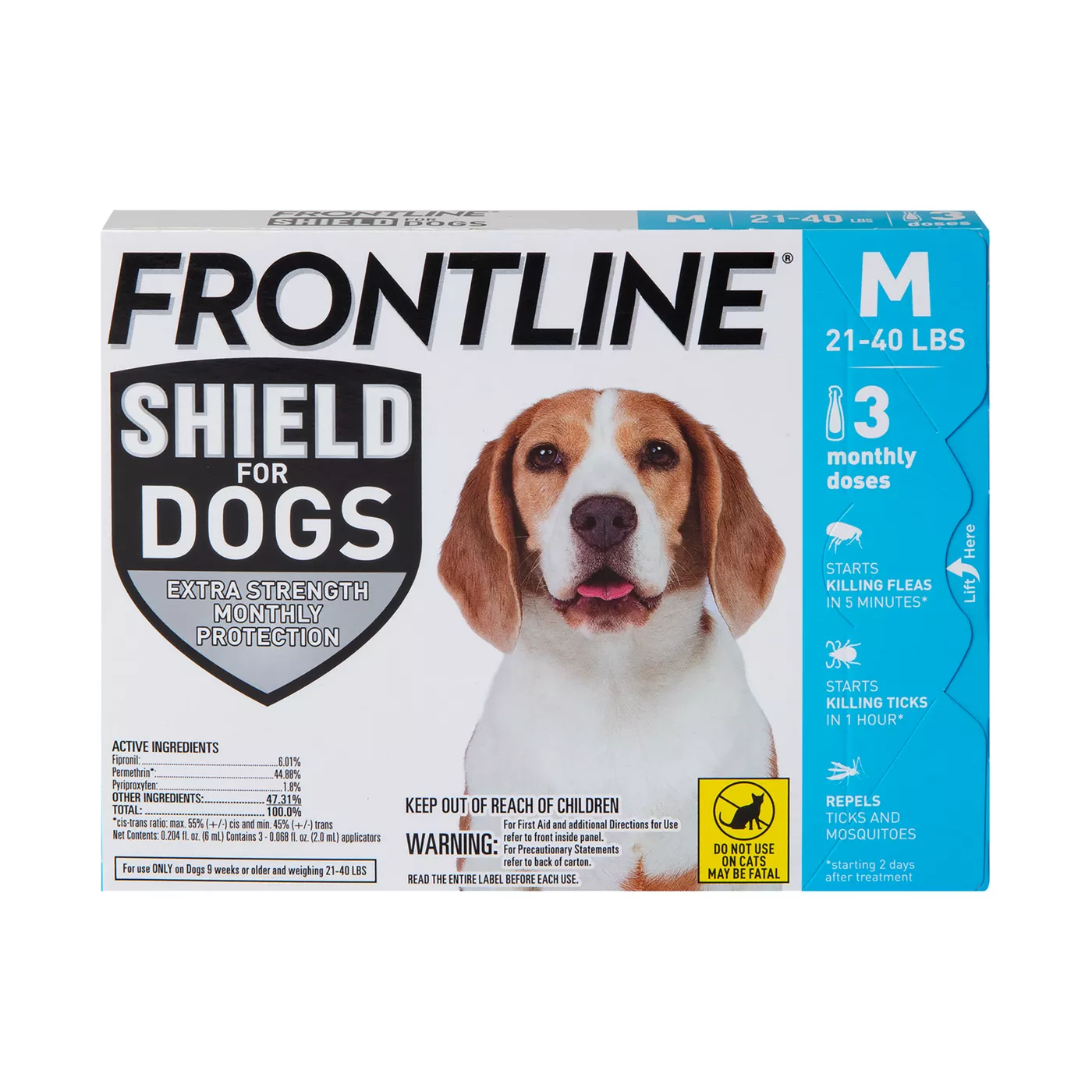 Frontline plus shops for dogs 3 doses