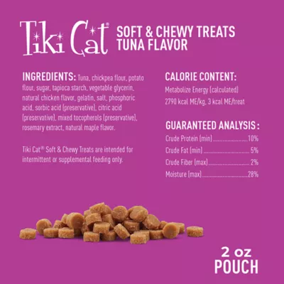 Product  Tiki Cat Soft & Chewy Tuna Cat Treats