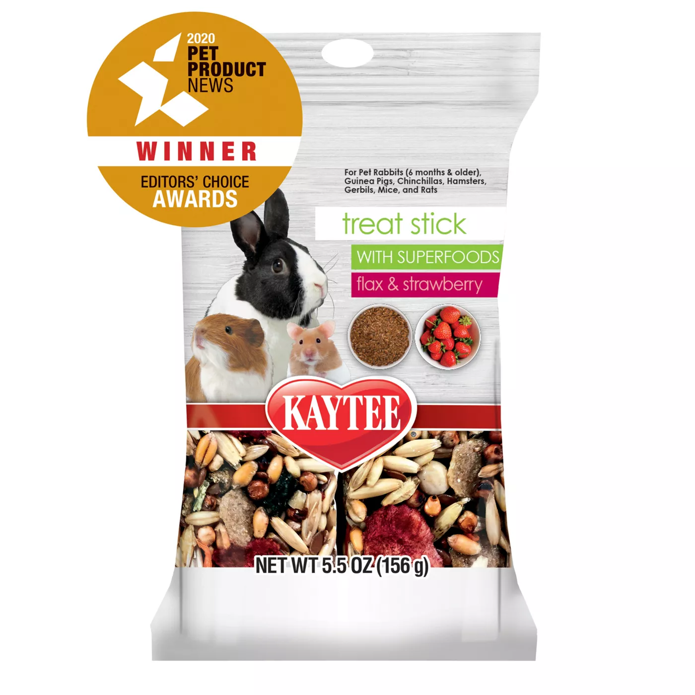 KAYTEE Strawberry Flax Superfood Treat Stick