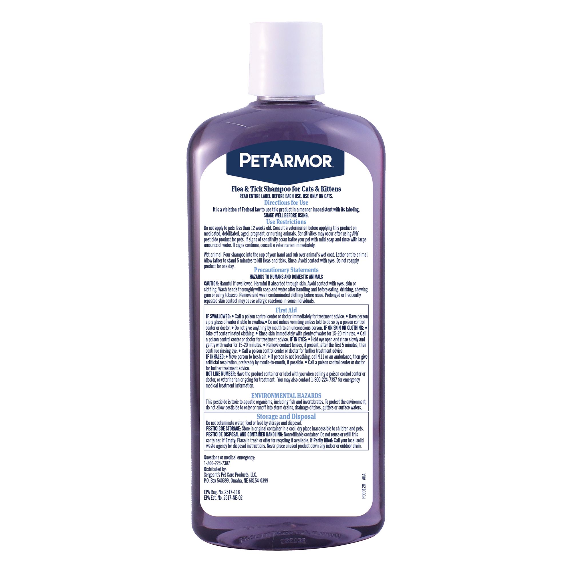 PetArmor® Flea & Tick Cat Shampoo, Coconut Berry scent, 12 oz - thumbnail 2