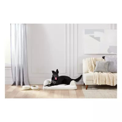 Product Top Paw® "Drink" White Embossed Ceramic Dog Bowl