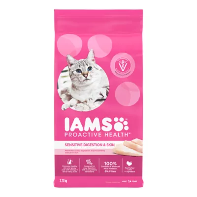 Product Iams Proactive Health Sensitive Digestion & Skin Adult Dry Cat Food with Turkey