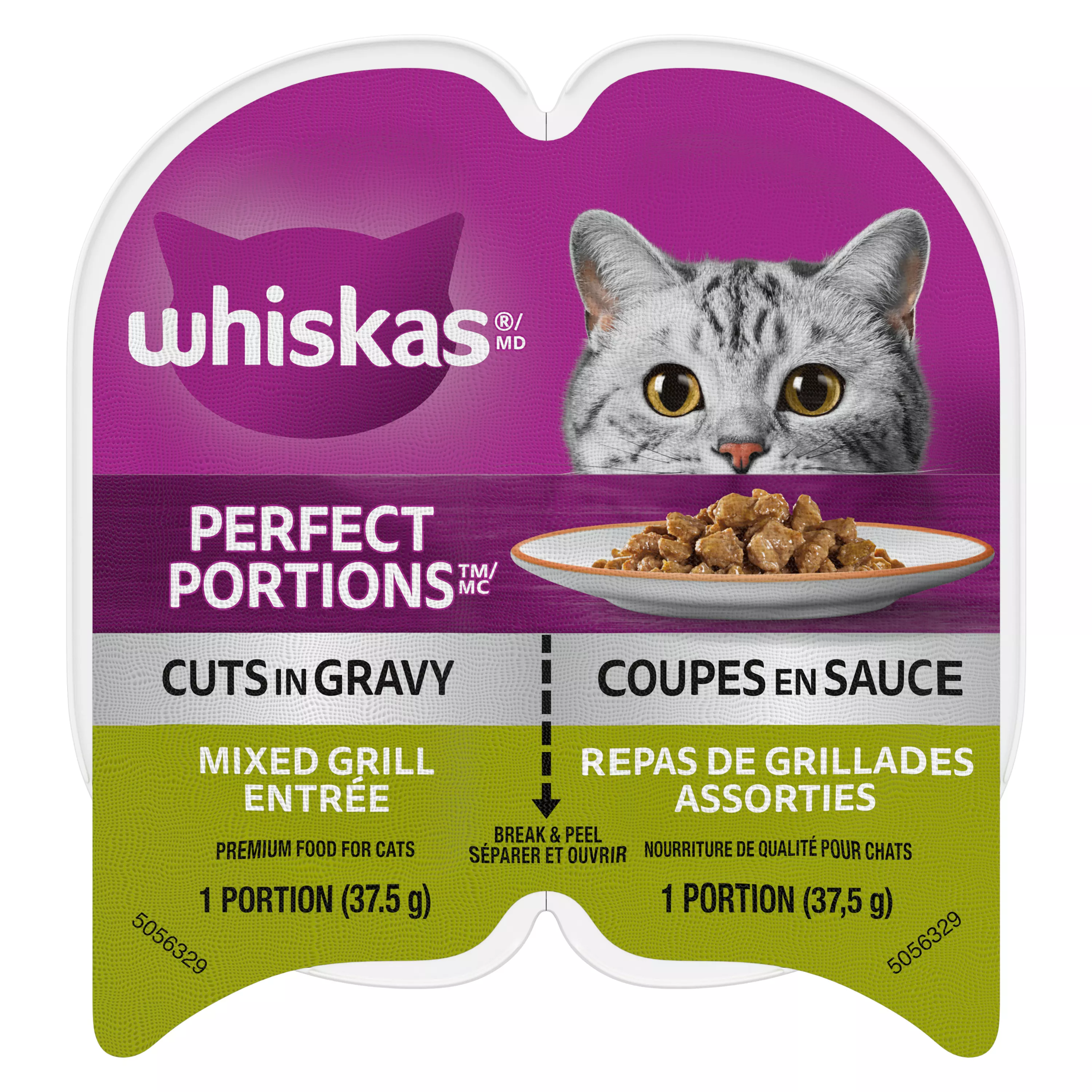 Whiskas Perfect Portions Adult Wet Cat Food Mixed Grill Entrée