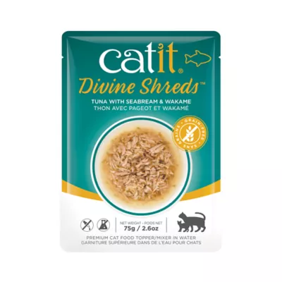 Product Catit Divine Shreds Cat Food Topper - Tuna with Sebream & Wakame