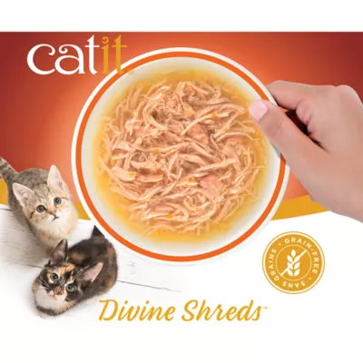 Product Catit Divine Shreds Cat Food Topper - Tuna with Sebream & Wakame