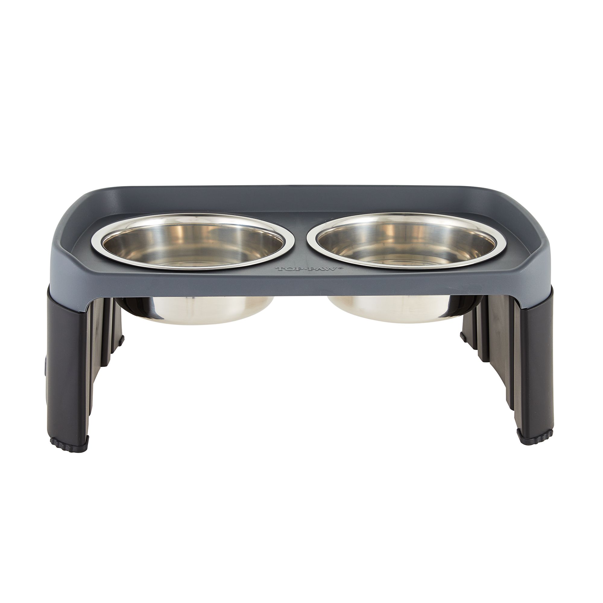 Top Paw Elevated Double Diner Pet Feeder - 12 in