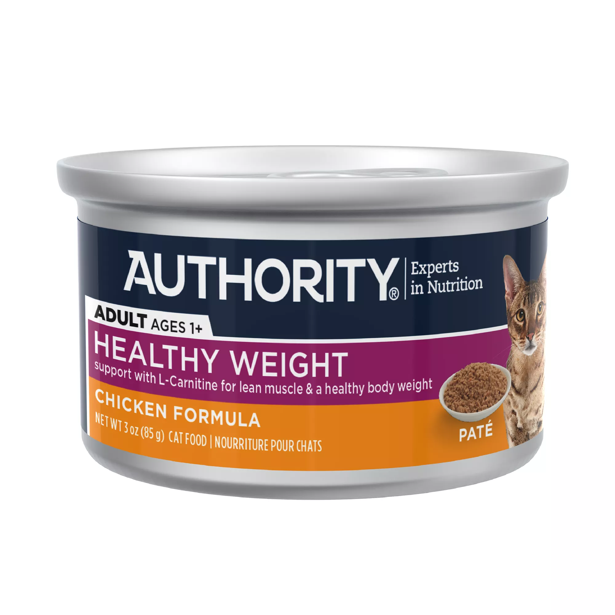 Authority® Weight Management Cat Wet Food - 3 Oz, Pate, With-Grain