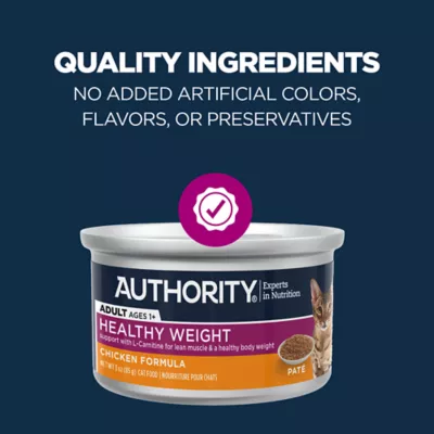 Product Authority® Weight Management Cat Wet Food - 3 Oz, Pate, With-Grain