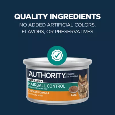 Product Authority® Hairball Control Adult Wet Cat Food - Chicken Pate 3oz