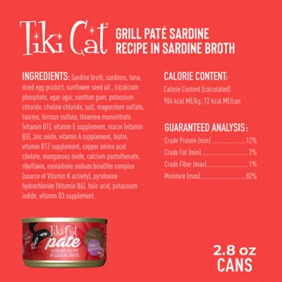 Product Tiki Cat® Grill Wet Cat Food - 2.8oz, Natural, Grain Free
